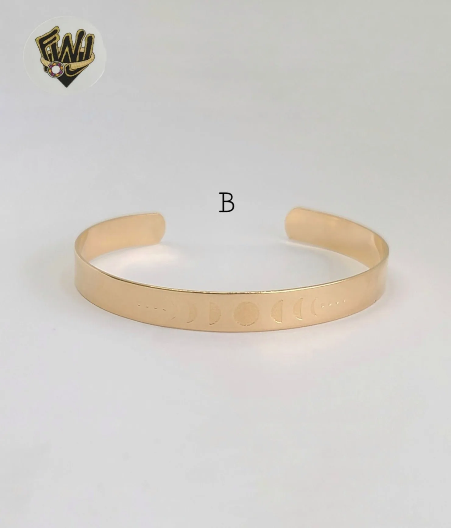 (1-4081) Gold Laminate - 7mm Open Bangles - BGF