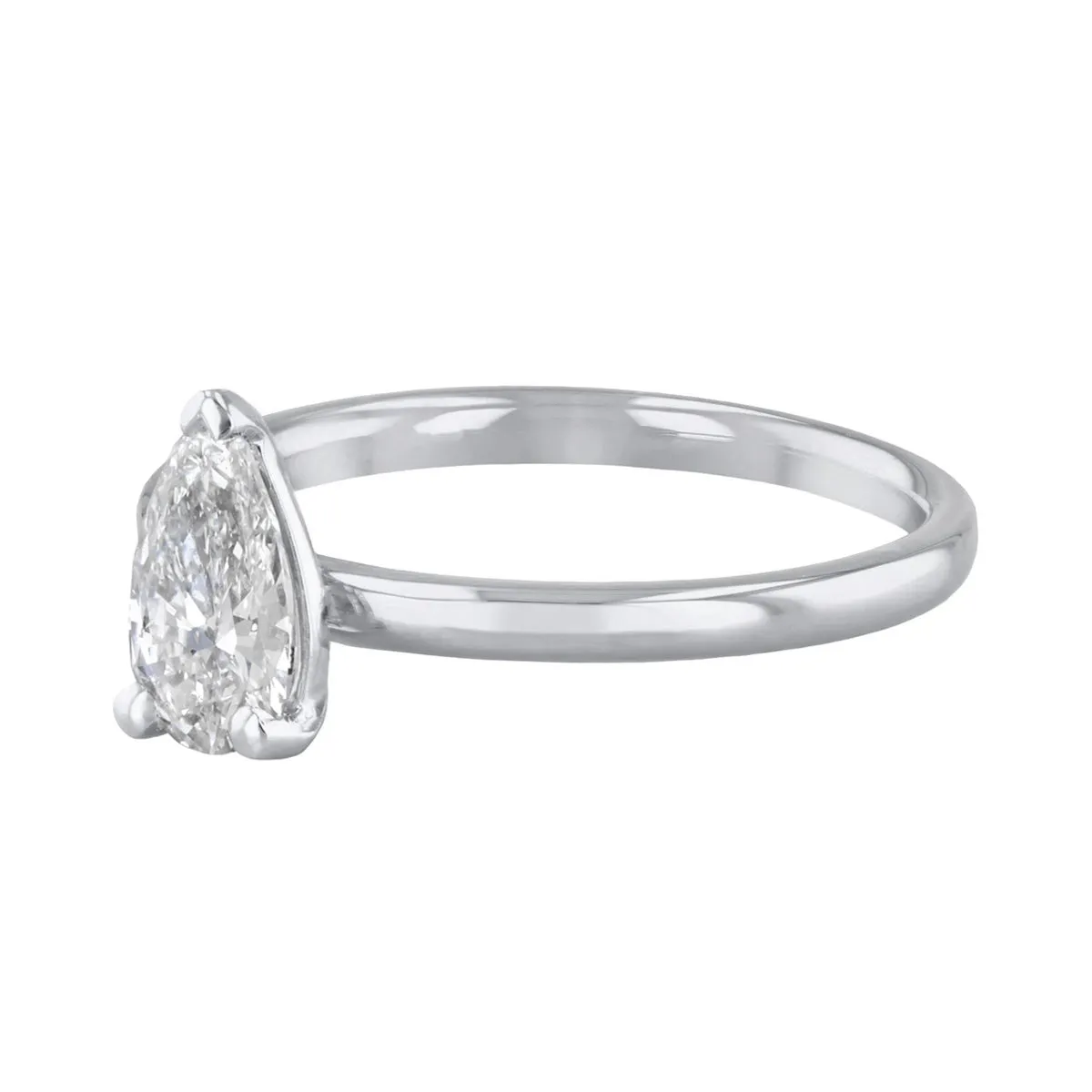 1-50ct Sofia Pear Cut Diamond Solitaire Engagement Ring | Platinum