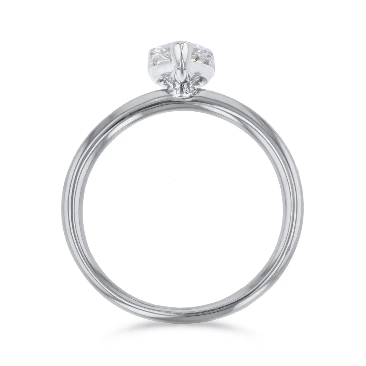 1-50ct Sofia Pear Cut Diamond Solitaire Engagement Ring | Platinum