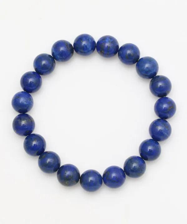 10mm Lapis Lazuli Beaded Bracelet