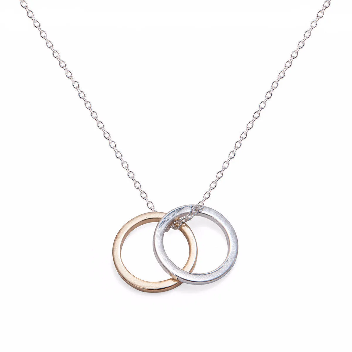 A Mini Penny Double Contrast Circle Necklace