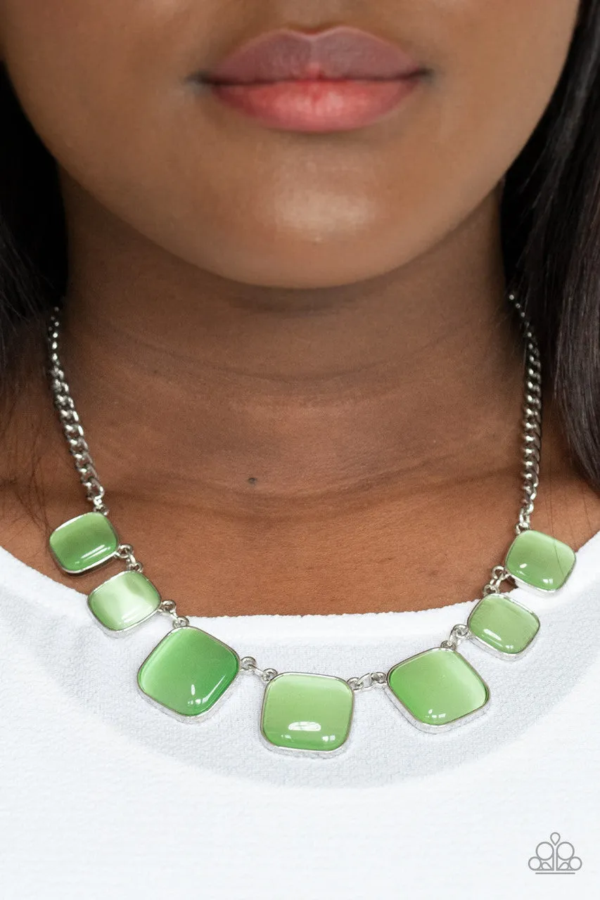 Aura Allure Green Paparazzi Necklace