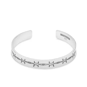 Barbed Wire Engraved Bangle