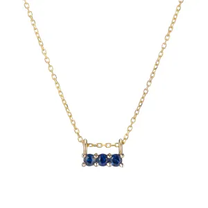 Blue Sapphire 3S Necklace