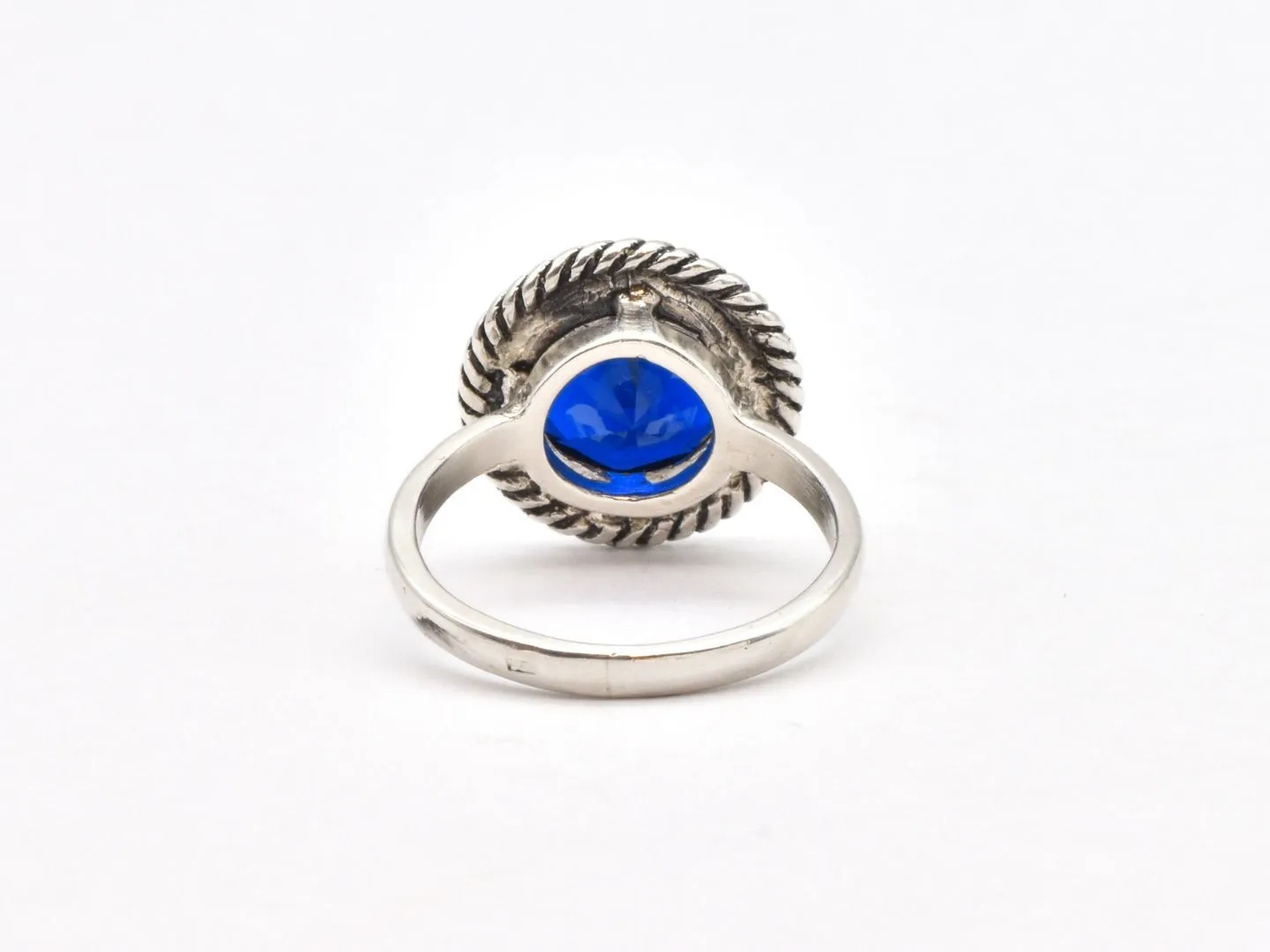 Blue Sapphire Ring - Created Sapphire Ring, September Birthstone Ring