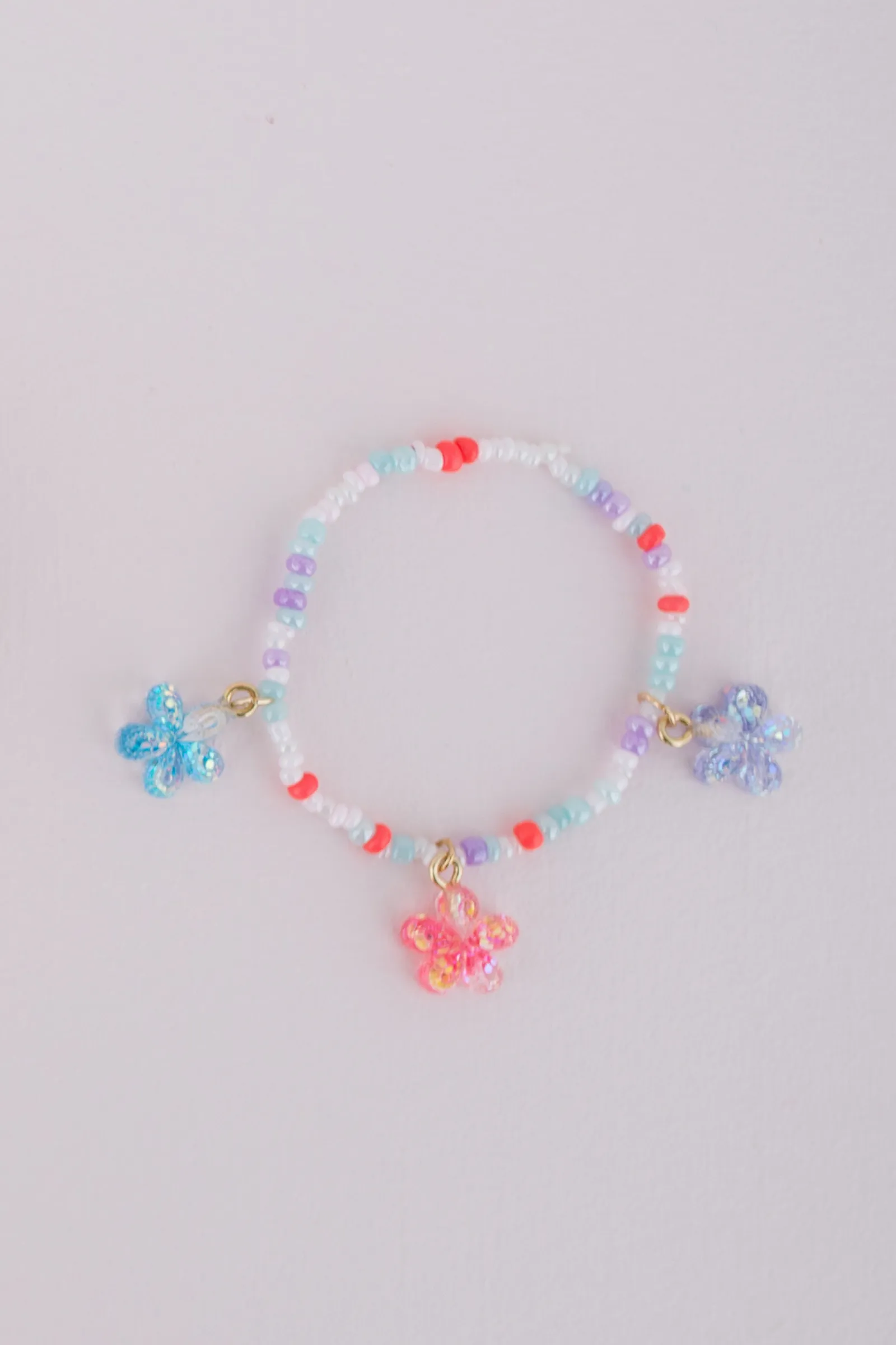 Boutique Shimmer Flower Bracelet