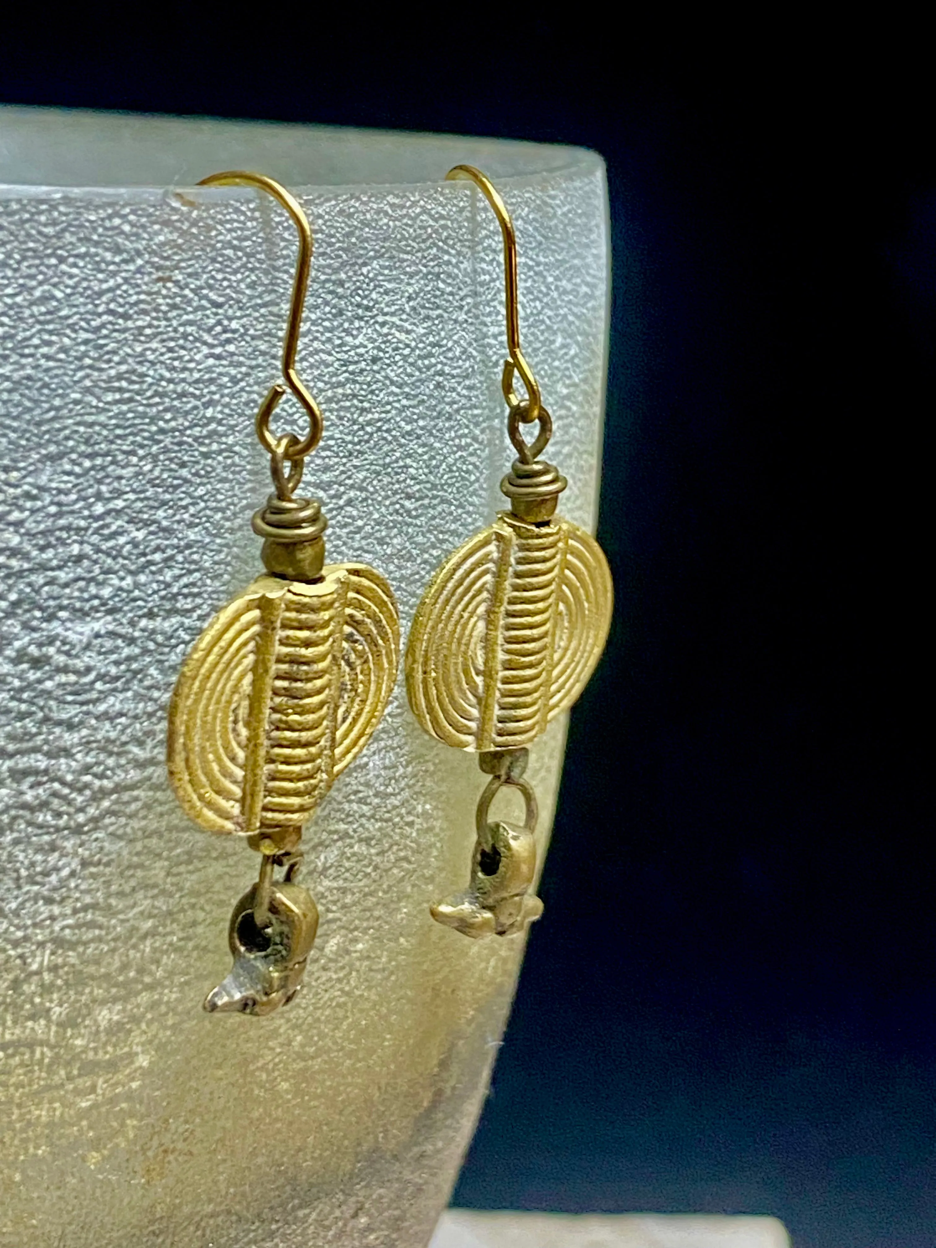 Bronze Tribal Earrings