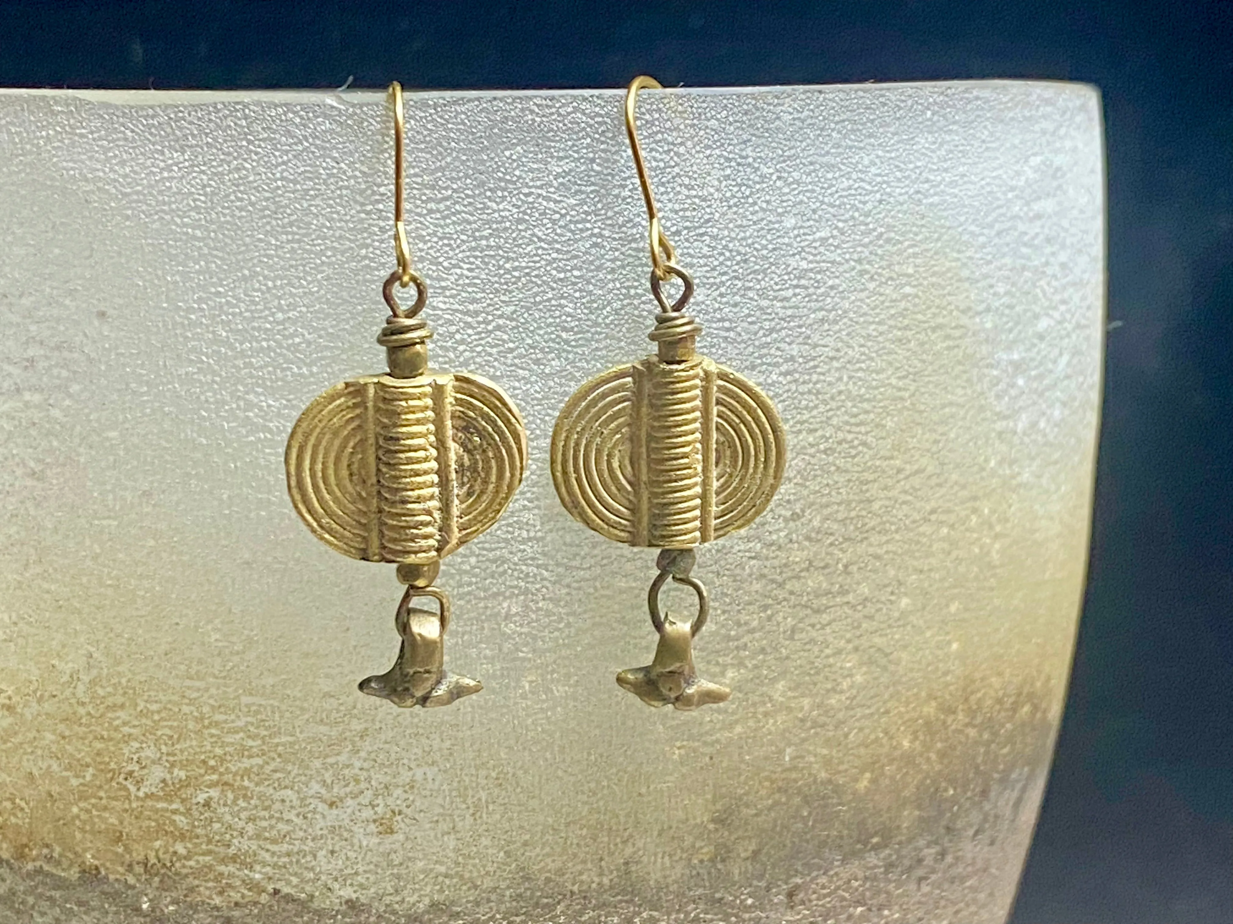 Bronze Tribal Earrings