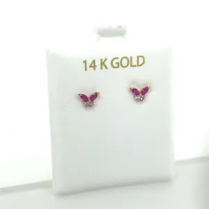 Butterfly CZ Studs