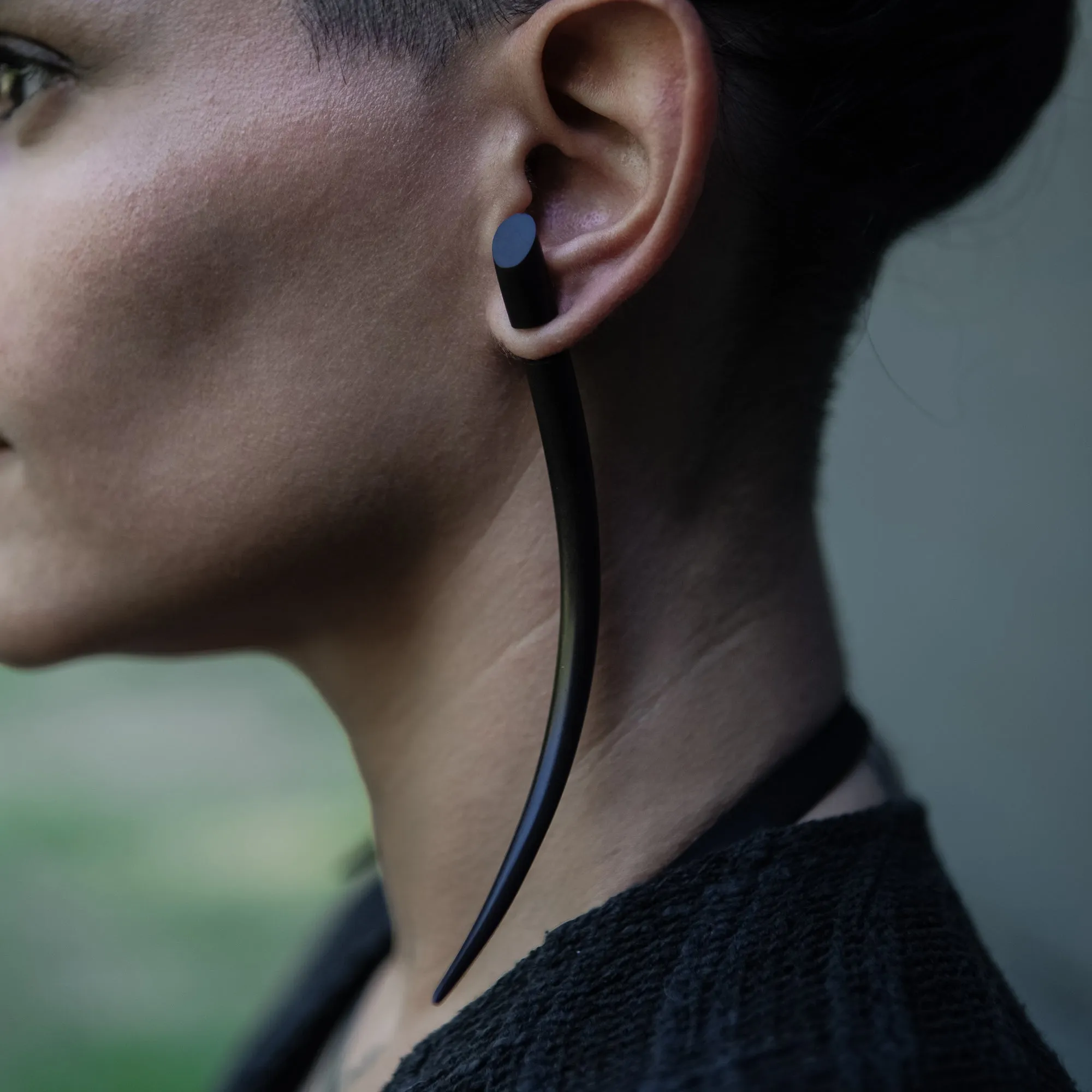 Camden Wood Spike Earrings