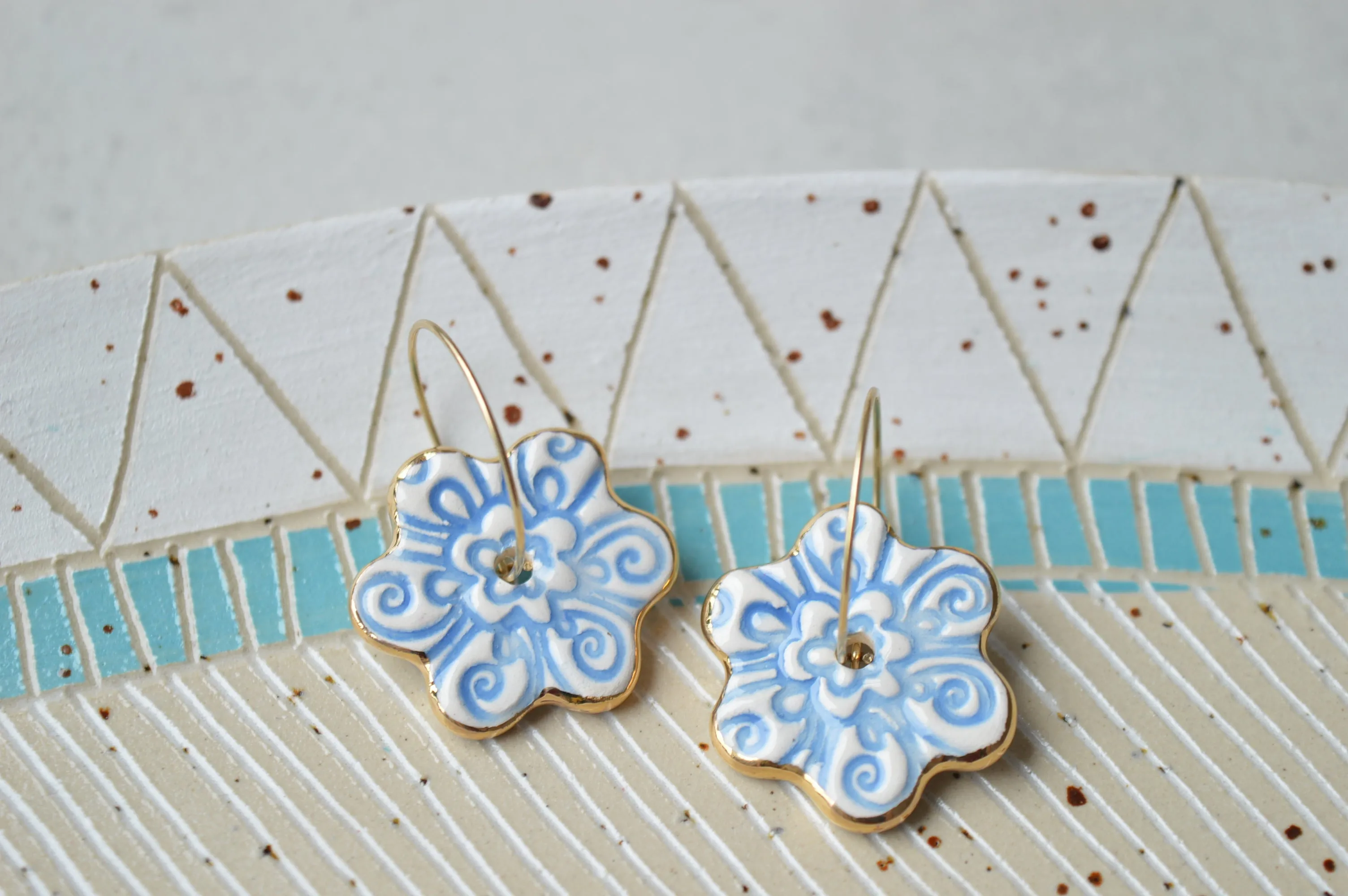 Ceramic earrings No. 20