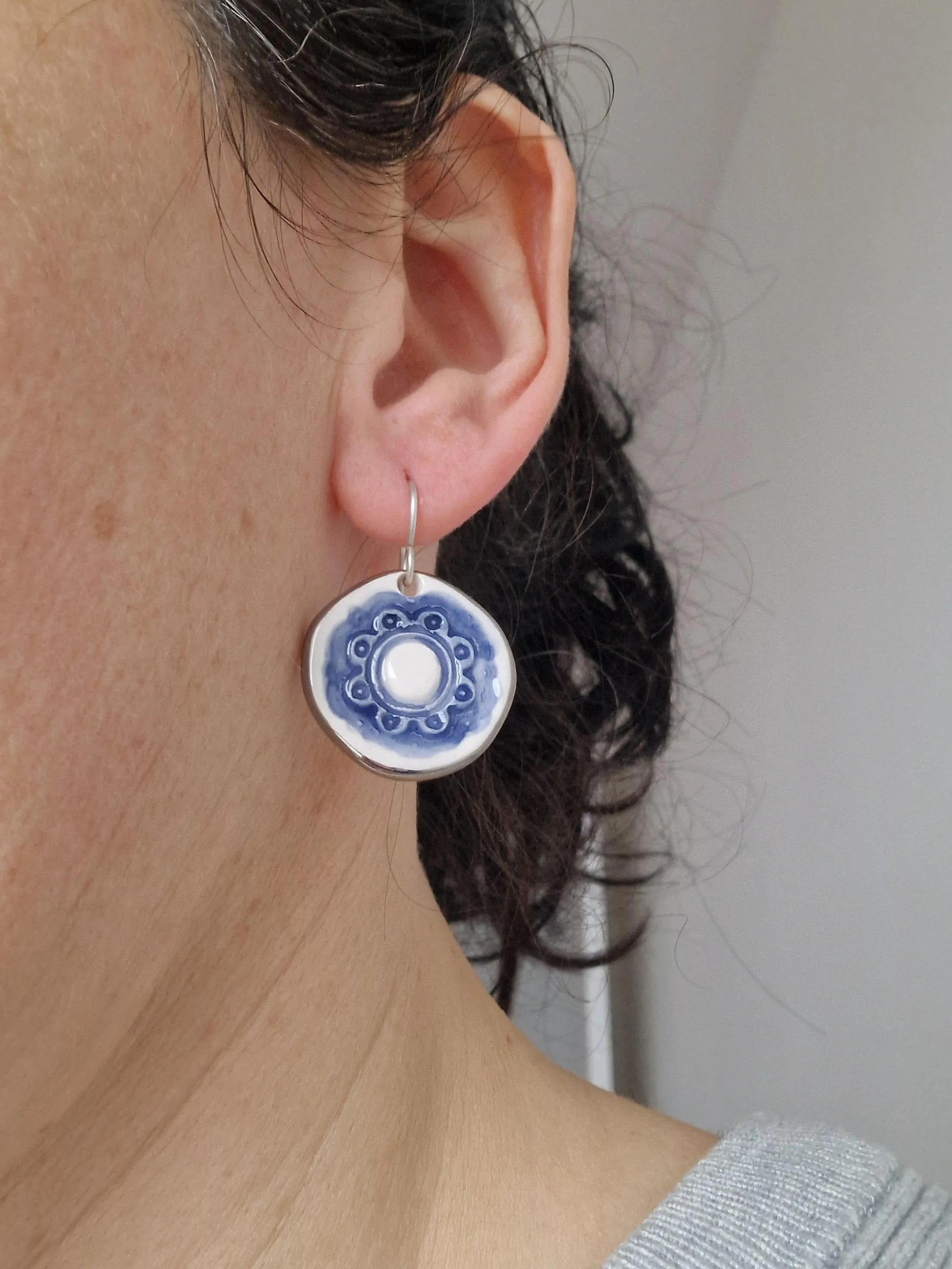 Ceramic earrings No. 67