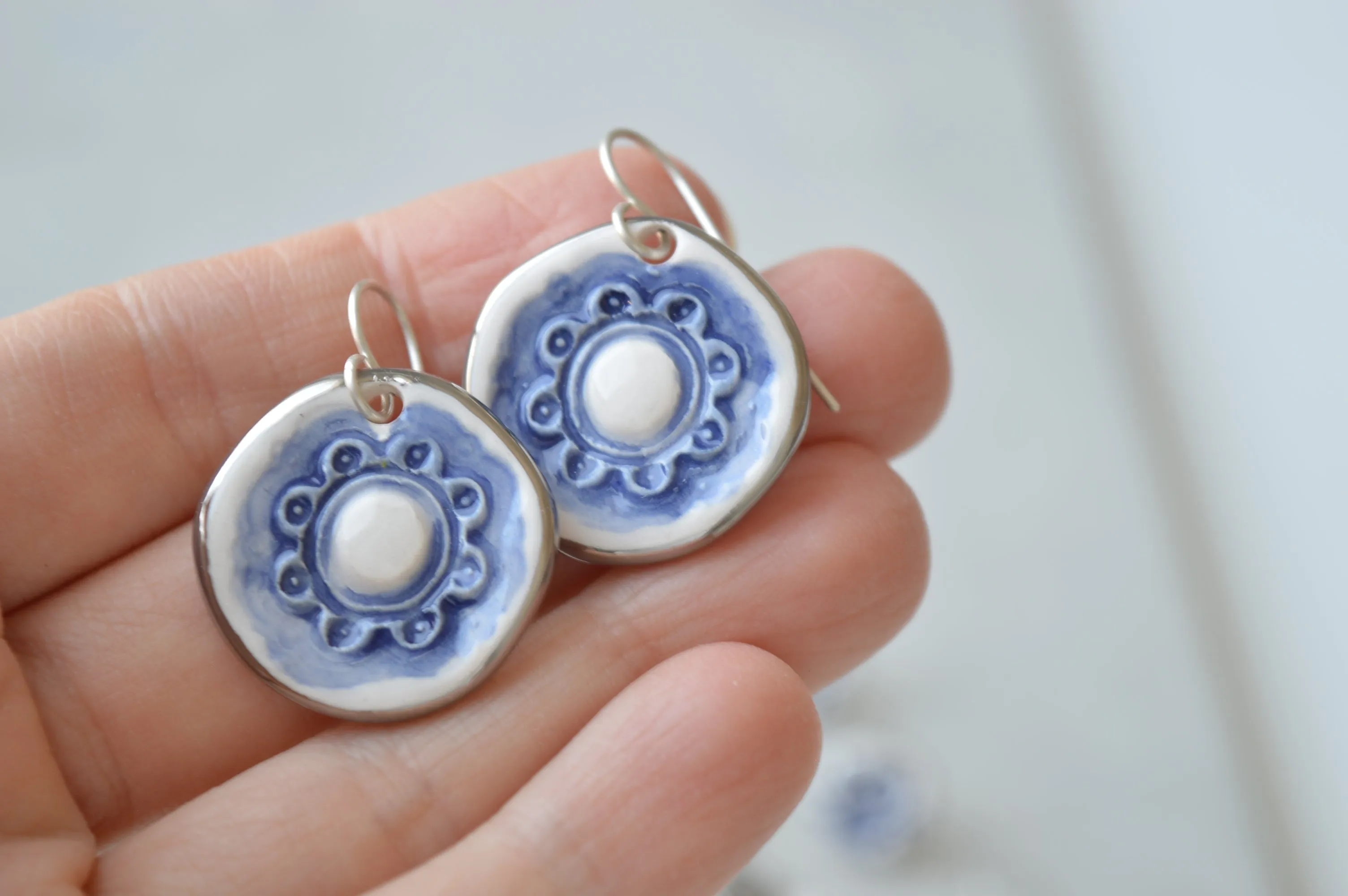 Ceramic earrings No. 67