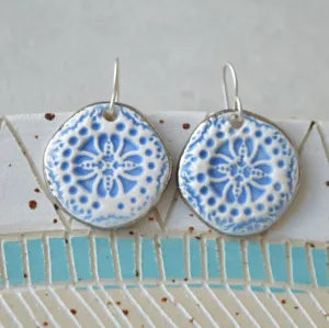 Ceramic earrings No. 68