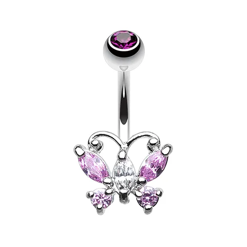 Classic Petite Butterfly Belly Ring