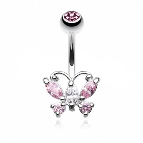 Classic Petite Butterfly Belly Ring