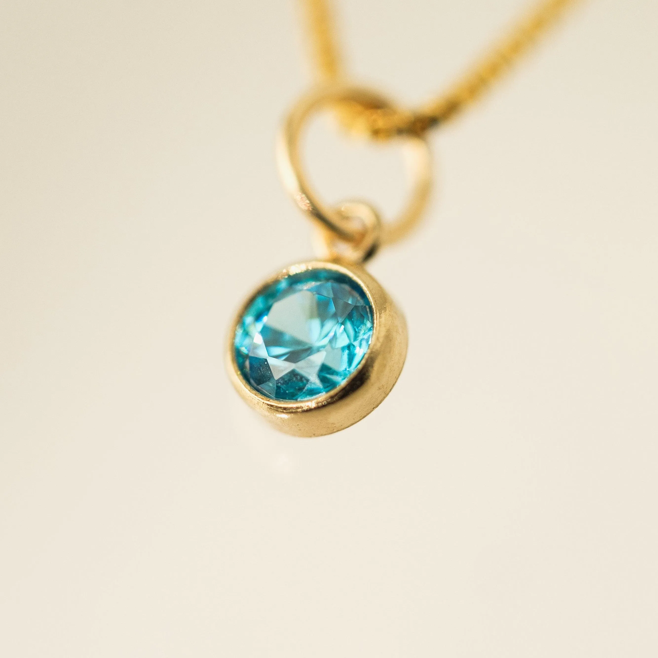 December Birthstone Gold-Filled Necklace