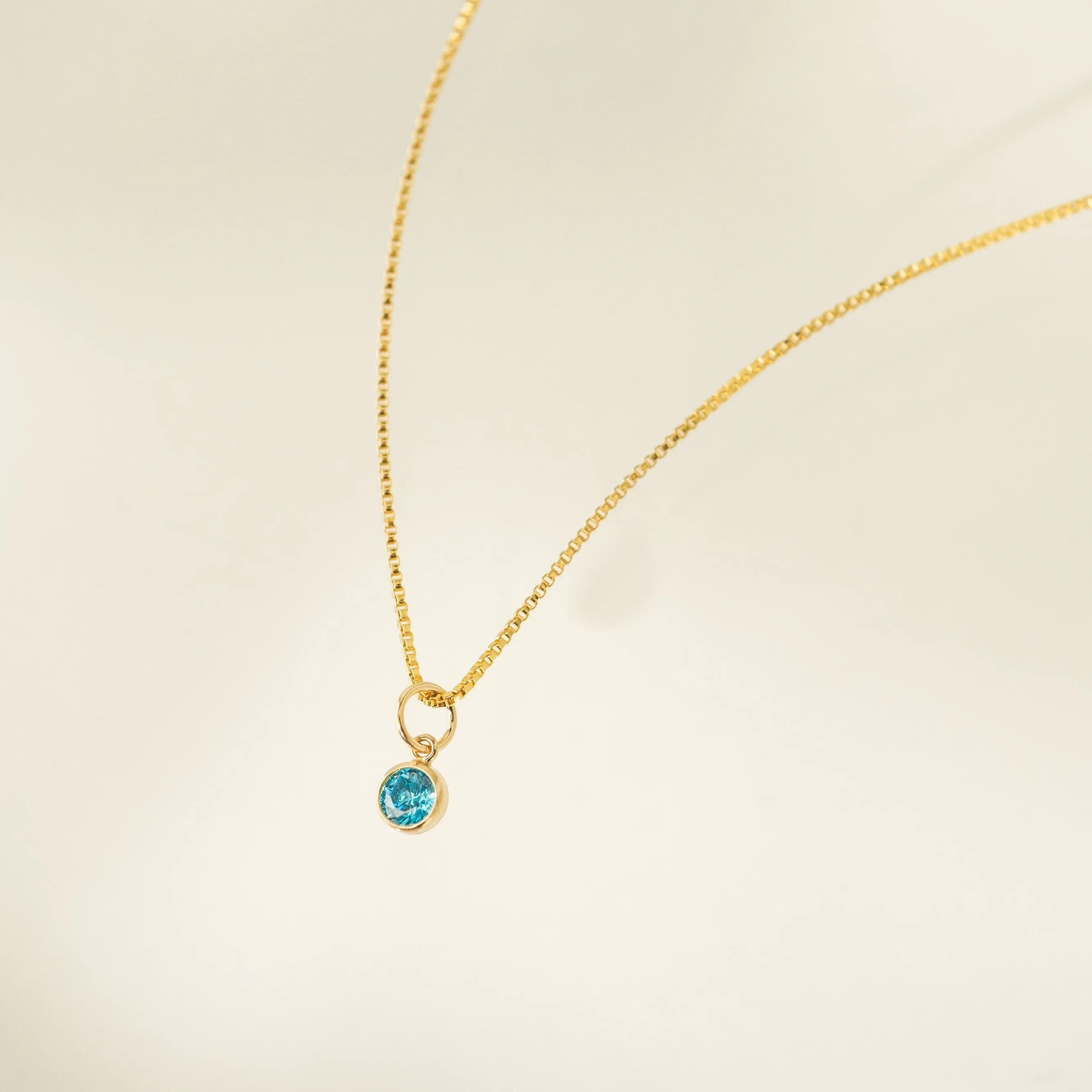 December Birthstone Gold-Filled Necklace