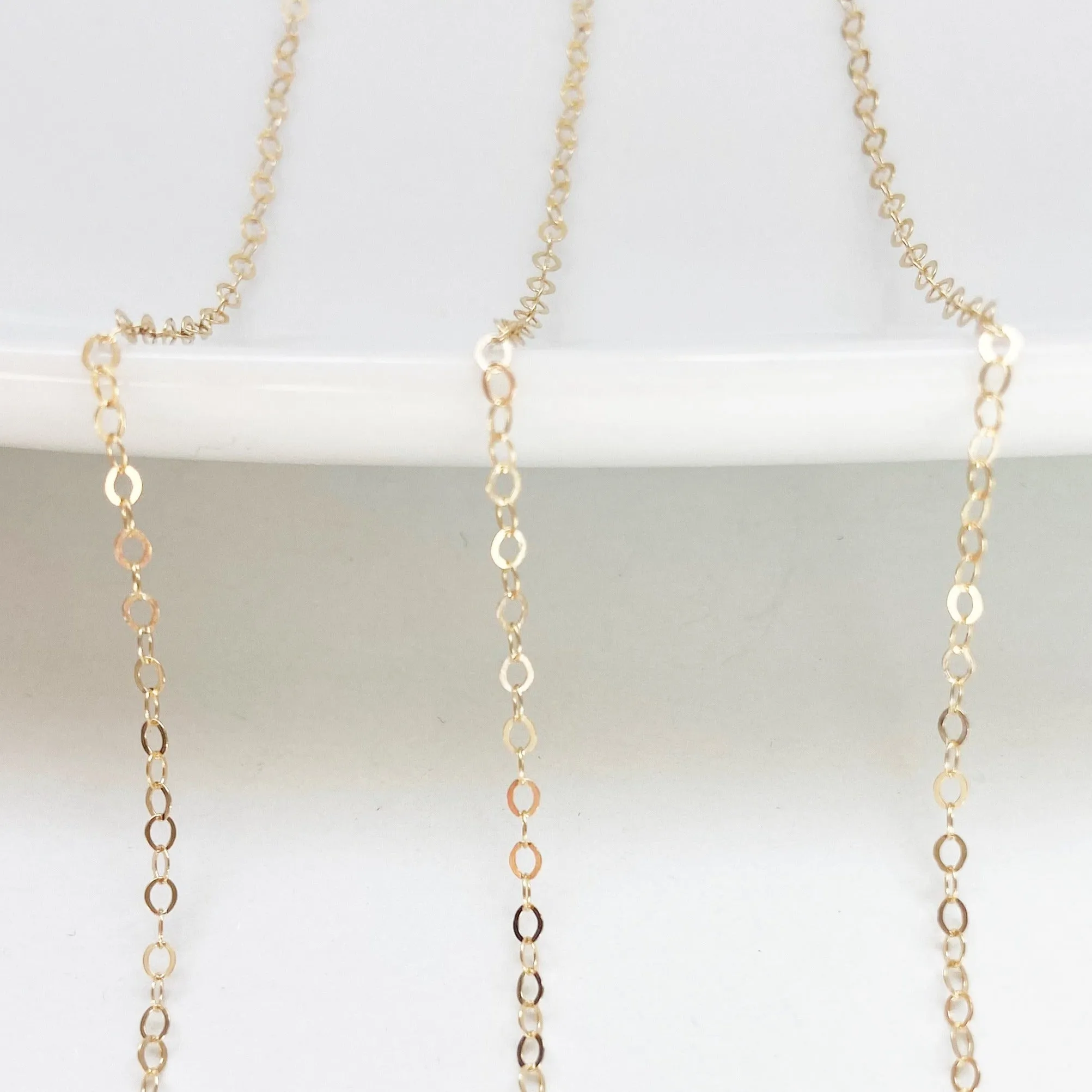 Delicate Cable Chain (Sterling Silver or Gold Filled)