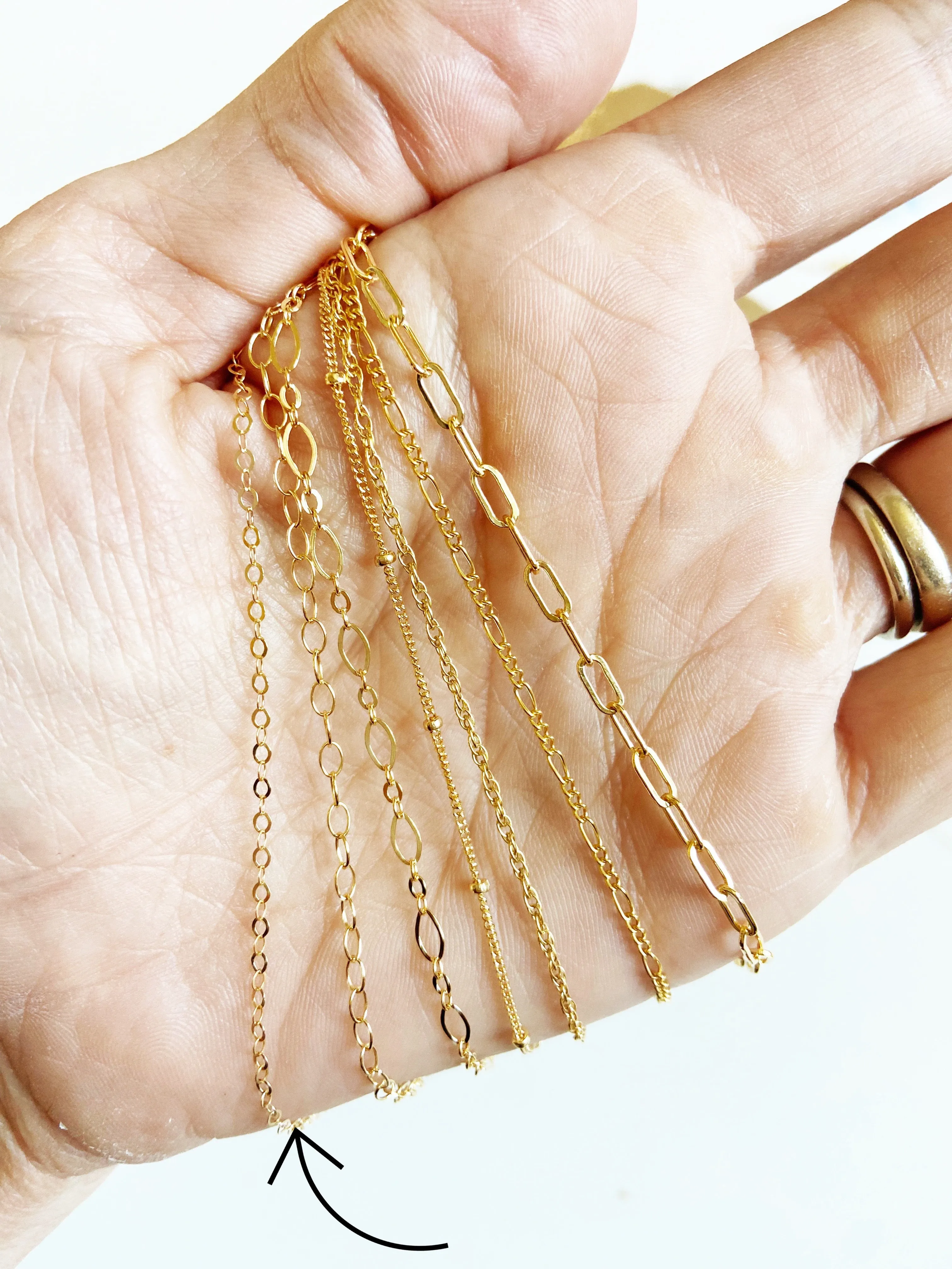 Delicate Cable Chain (Sterling Silver or Gold Filled)