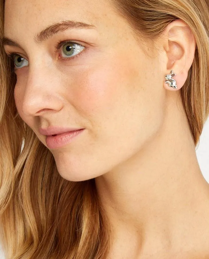 Diamante Bunny Stud Earrings