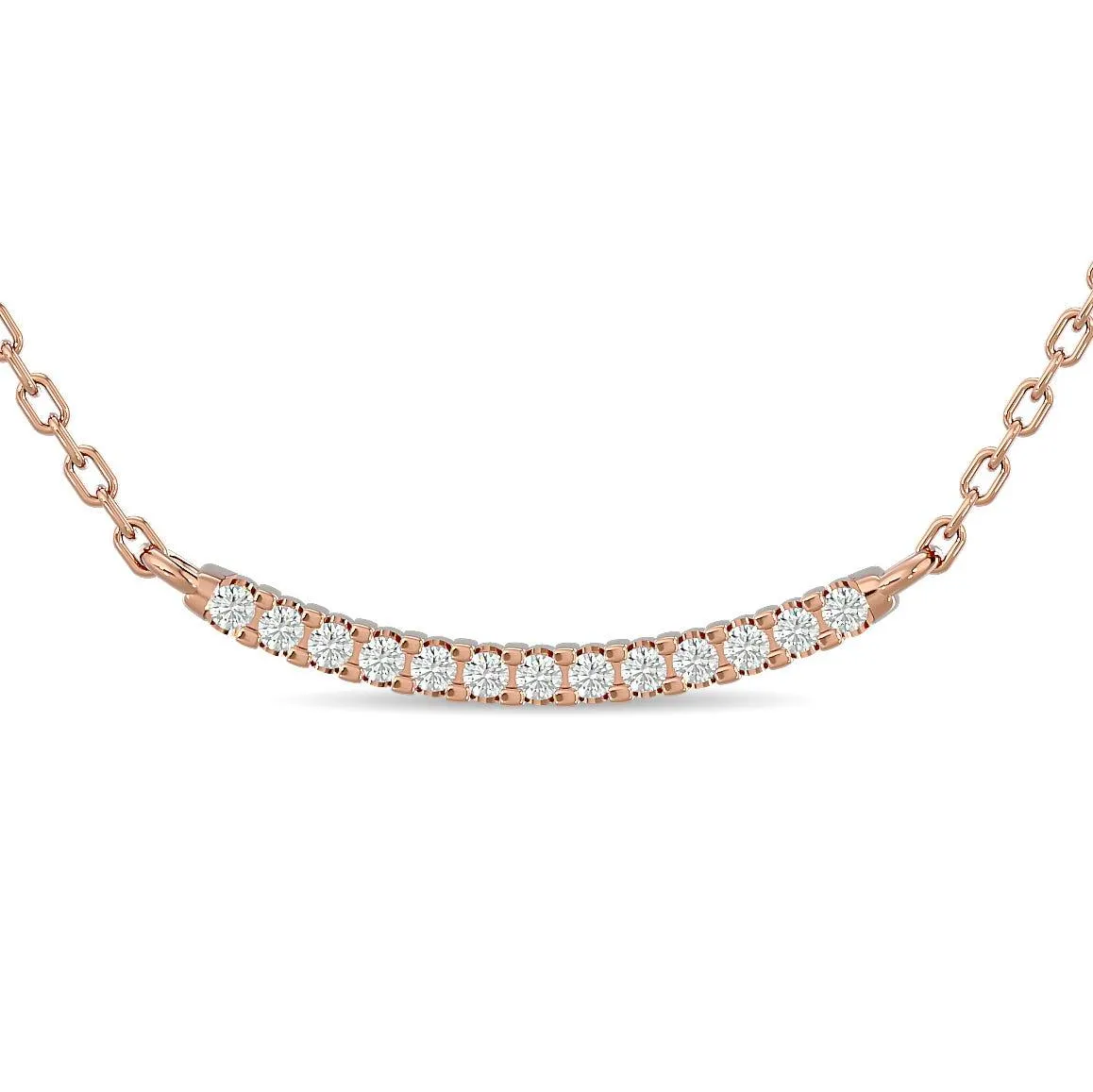 Diamond 1/6 ct tw Fashion Necklace  in 10K Rose Gold