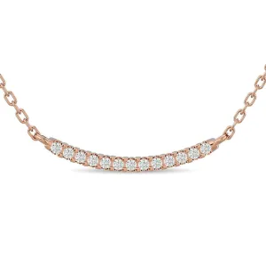 Diamond 1/6 ct tw Fashion Necklace  in 10K Rose Gold