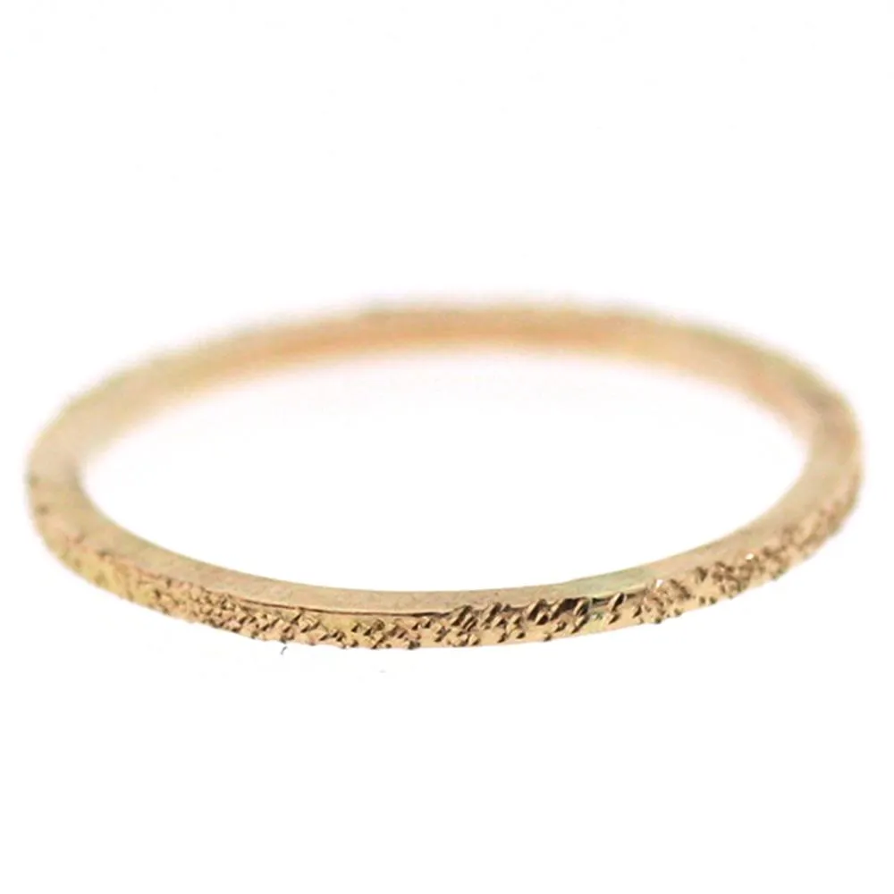 Diamond Dusted Stacking Ring: Super Skinny