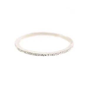 Diamond Dusted Stacking Ring: Super Skinny