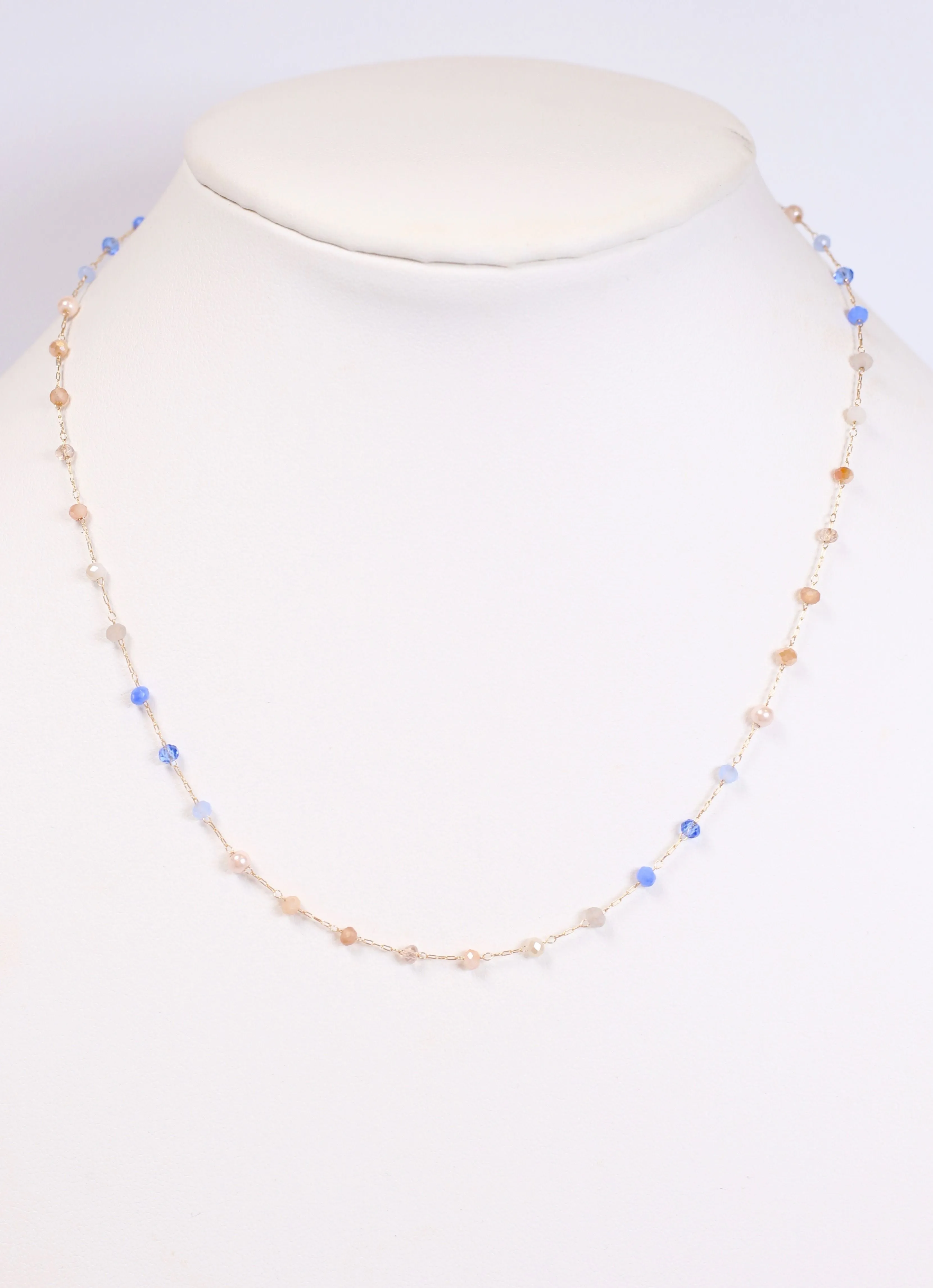 Dunbar Beaded Necklace BLUE