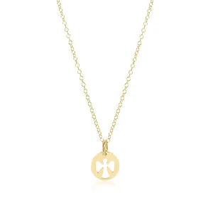 egirl guardian angel necklace gold