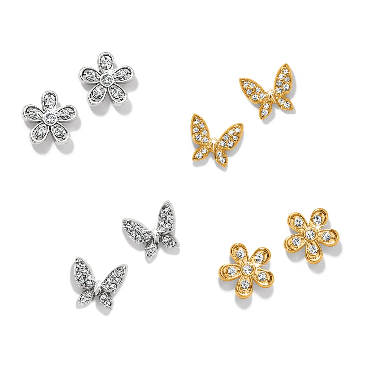 Enchanting Butterfly Post Earrings/Silver