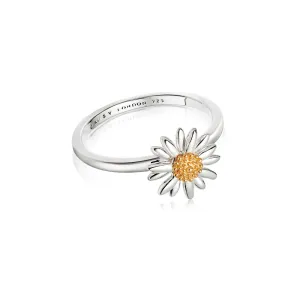 English Daisy Ring Sterling Silver