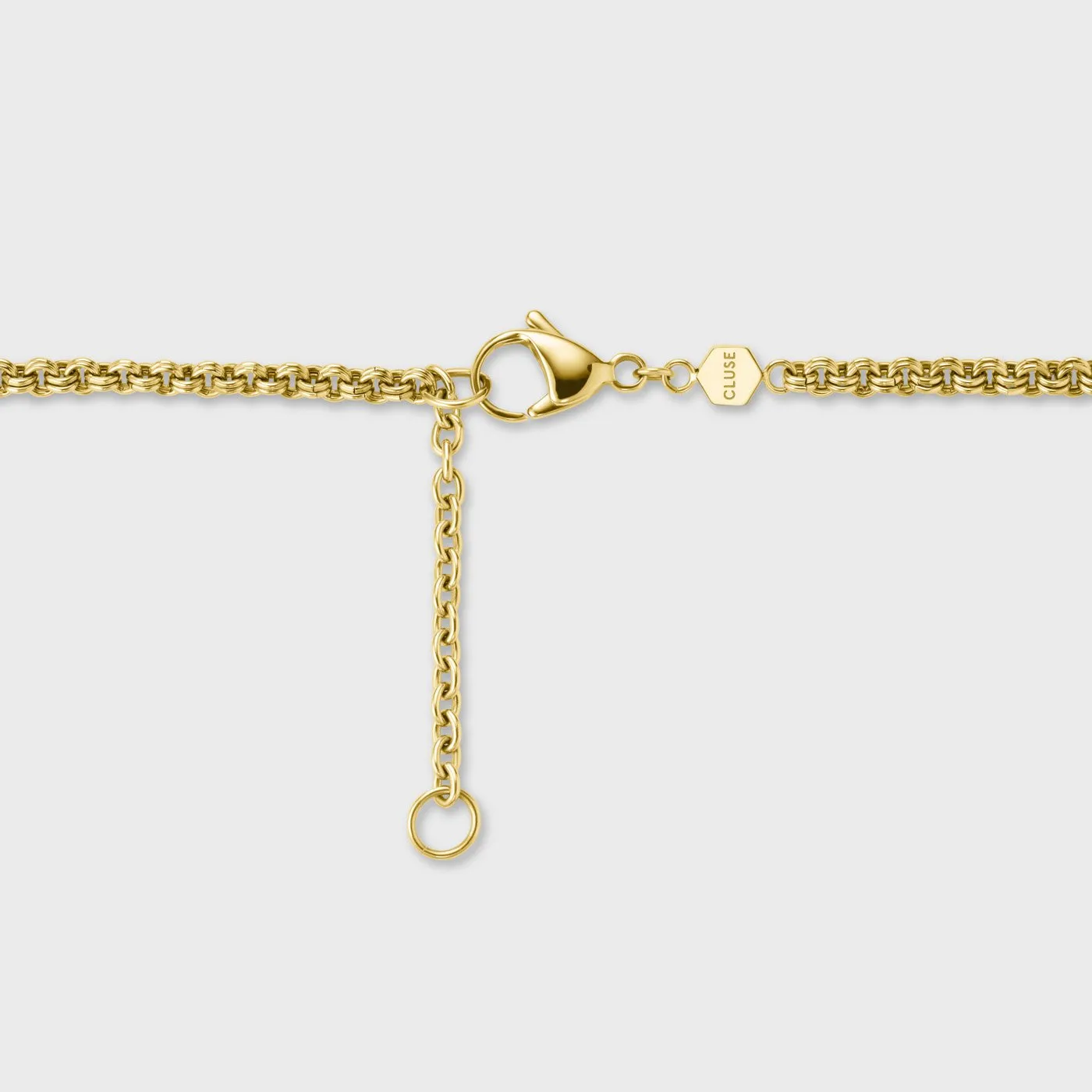 Essentielle Double Link Chain Necklace, Gold Colour