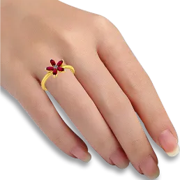 Fairy Foxglove Gold Ring