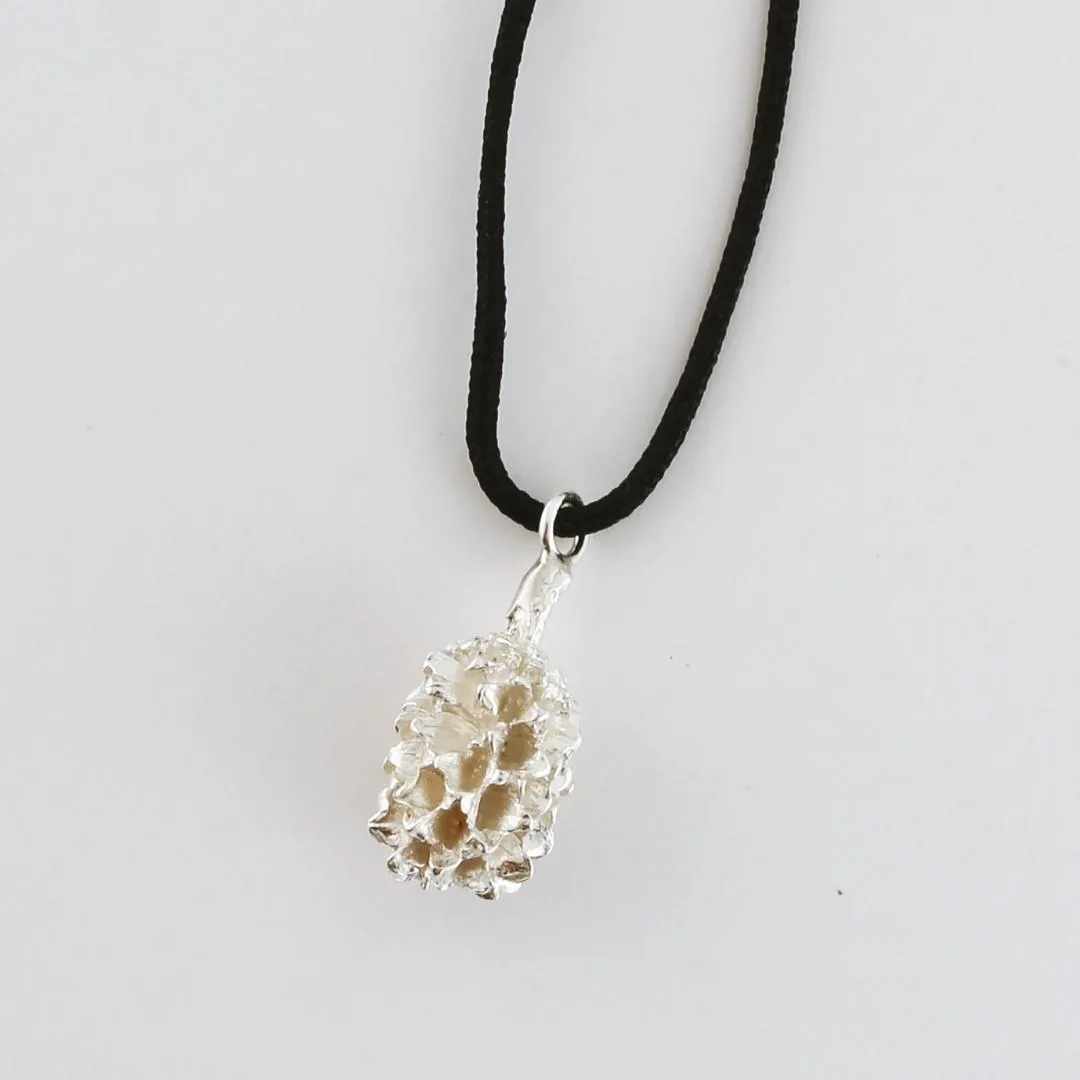 Fancy seed - casual necklace - silver 925