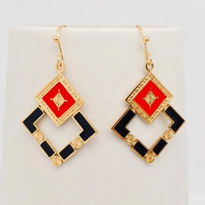 Geometric Square Earrings