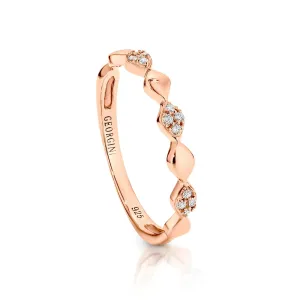 Georgini Aurora Band Rose Gold Size 8