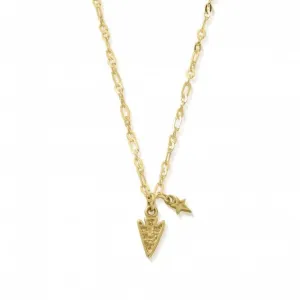 Gold Delicate Arrow Head Necklace GNLC4011