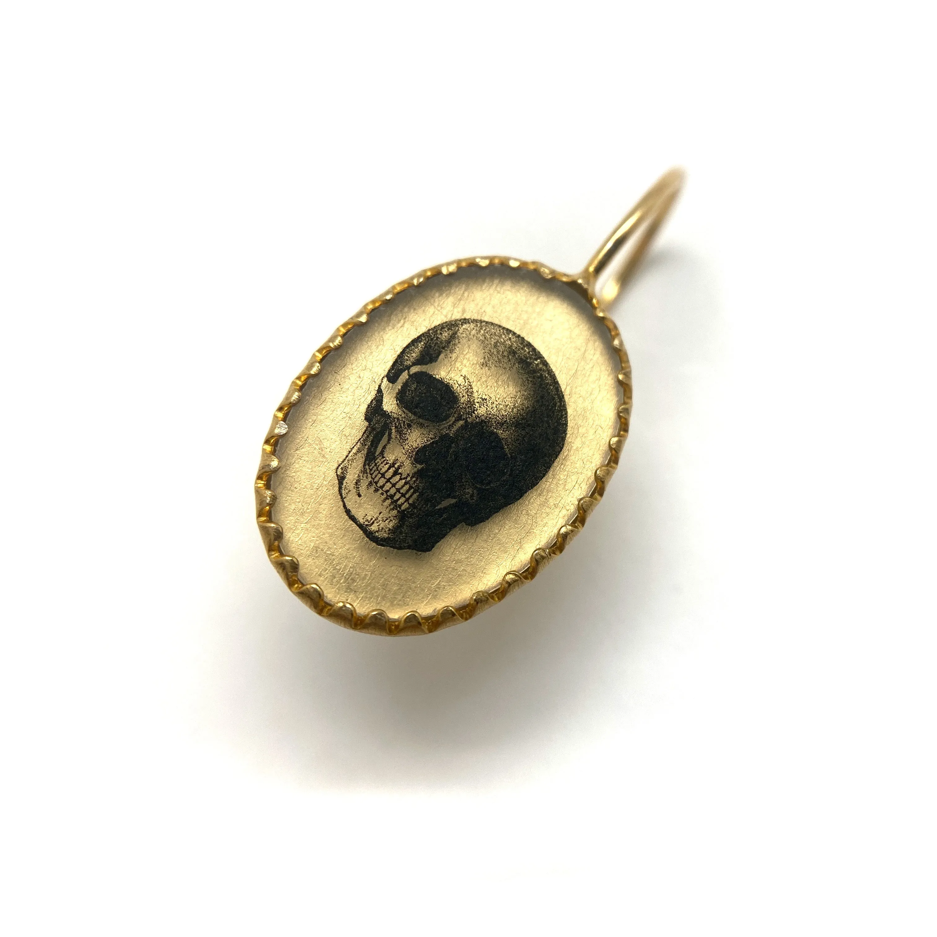 Gold Skull Earrings