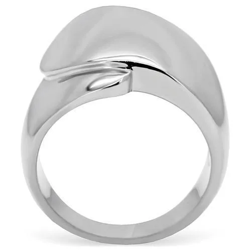 High polished (no plating) Stainless Steel Ring with No Stone for Women Style TK207