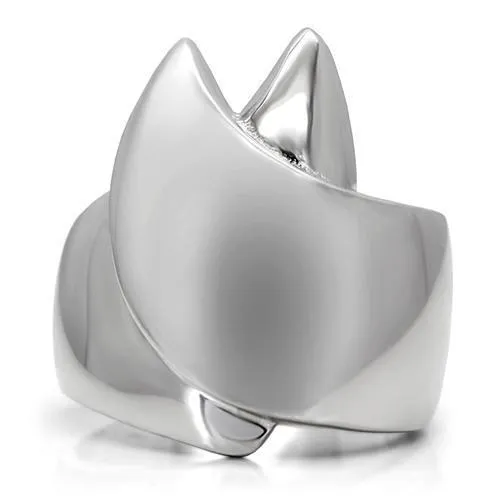 High polished (no plating) Stainless Steel Ring with No Stone for Women Style TK207