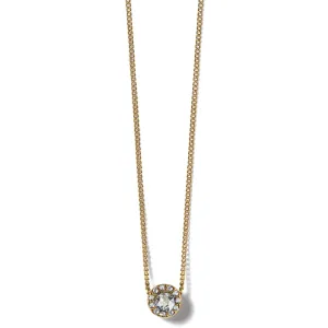 Illumina Mini Solitaire Necklace in Gold