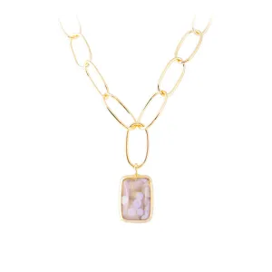 IMPERIAL JASPER COCKTAIL NECKLACE - CREAM