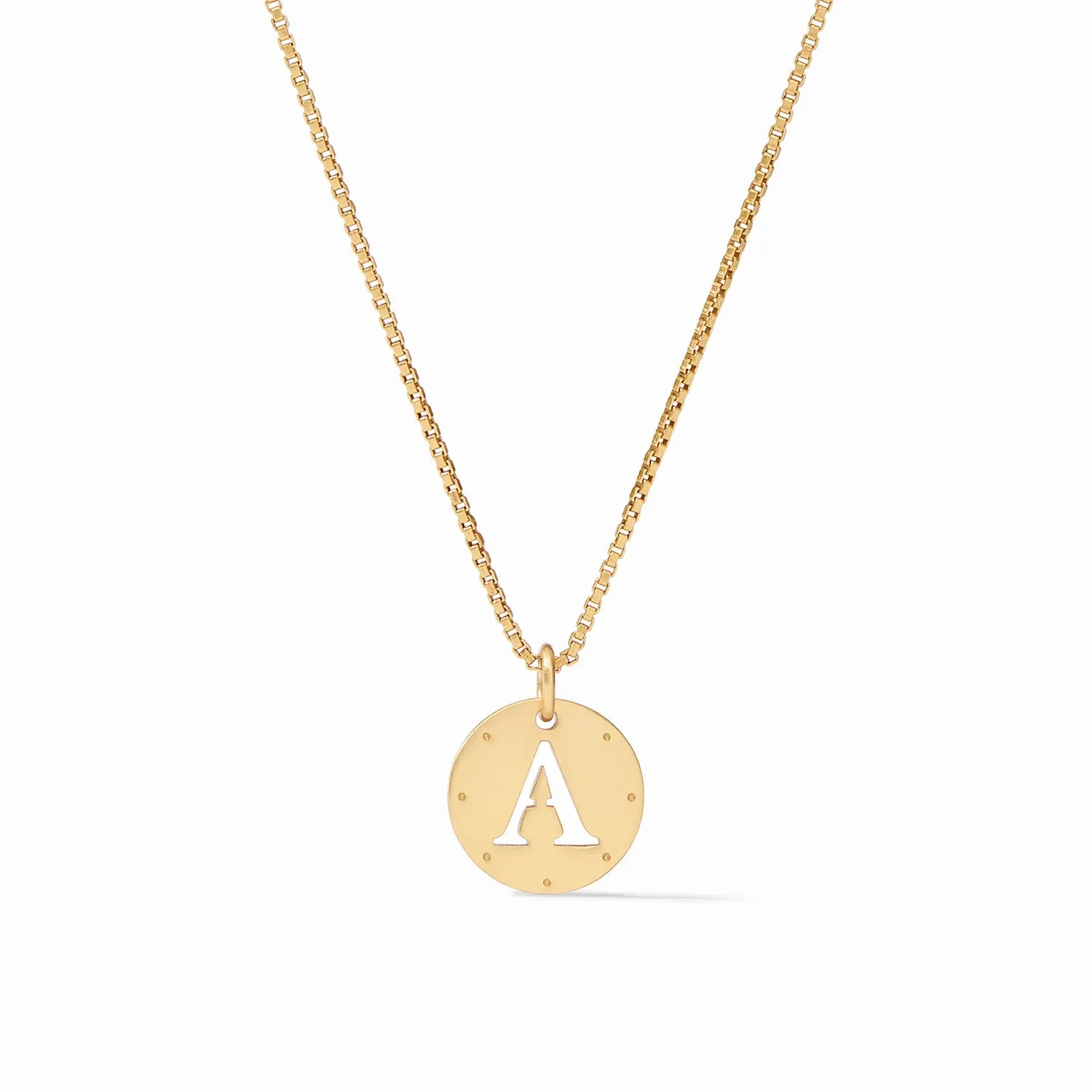 Julie Vos Monogram Delicate Necklace (Multiple Letter Options)