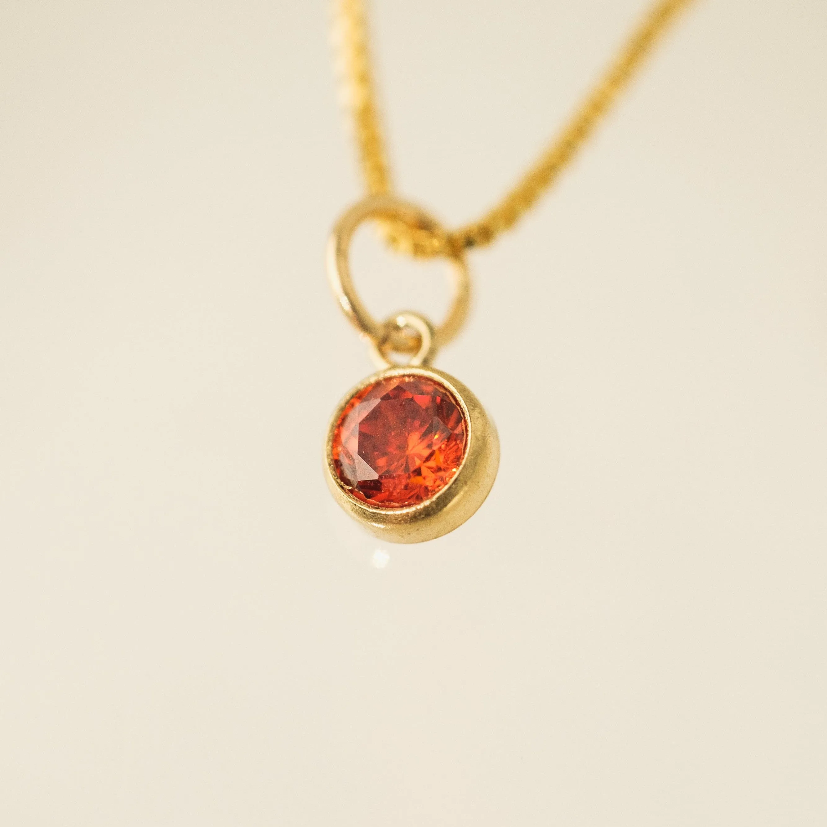 July Birthstone Gold-Filled Necklace