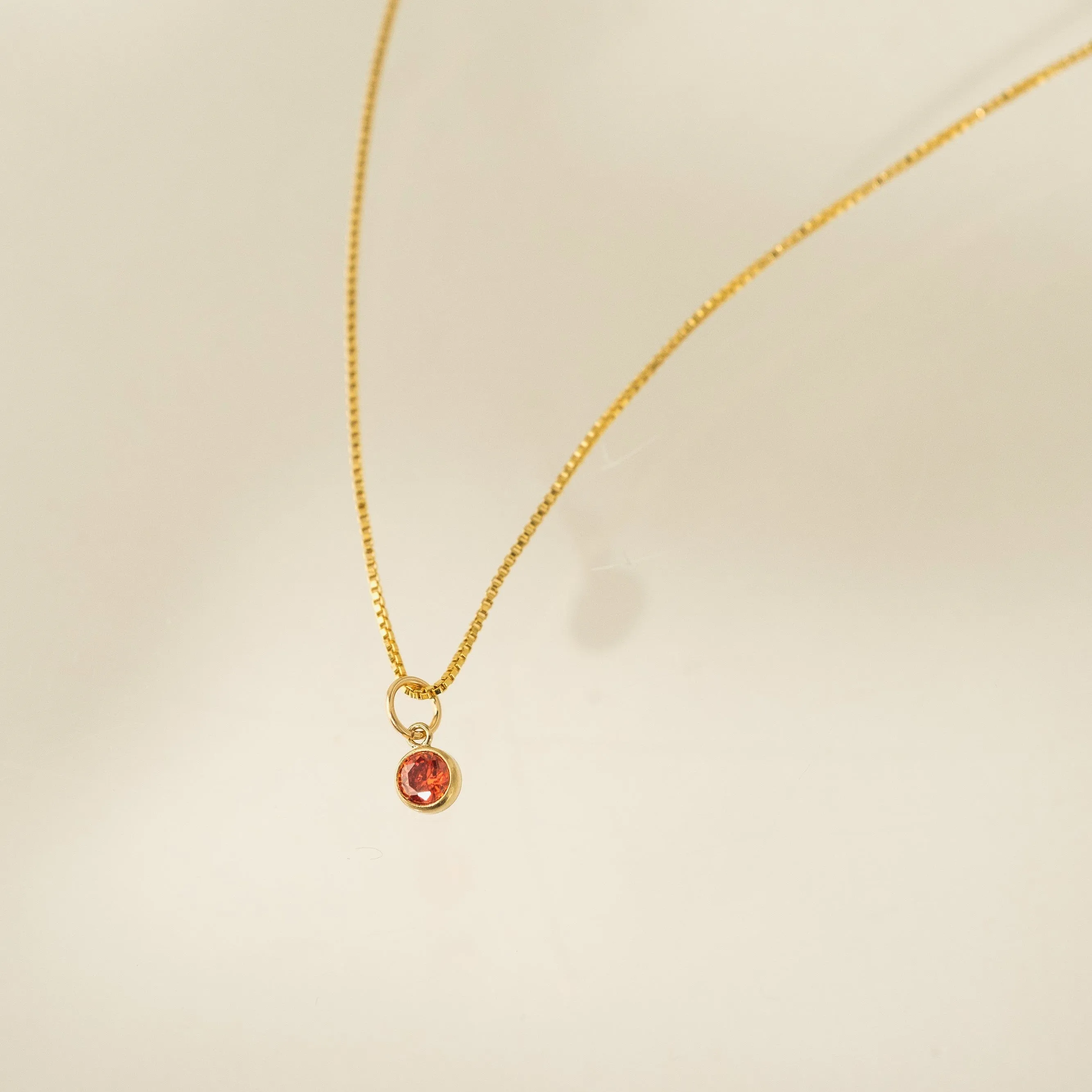 July Birthstone Gold-Filled Necklace