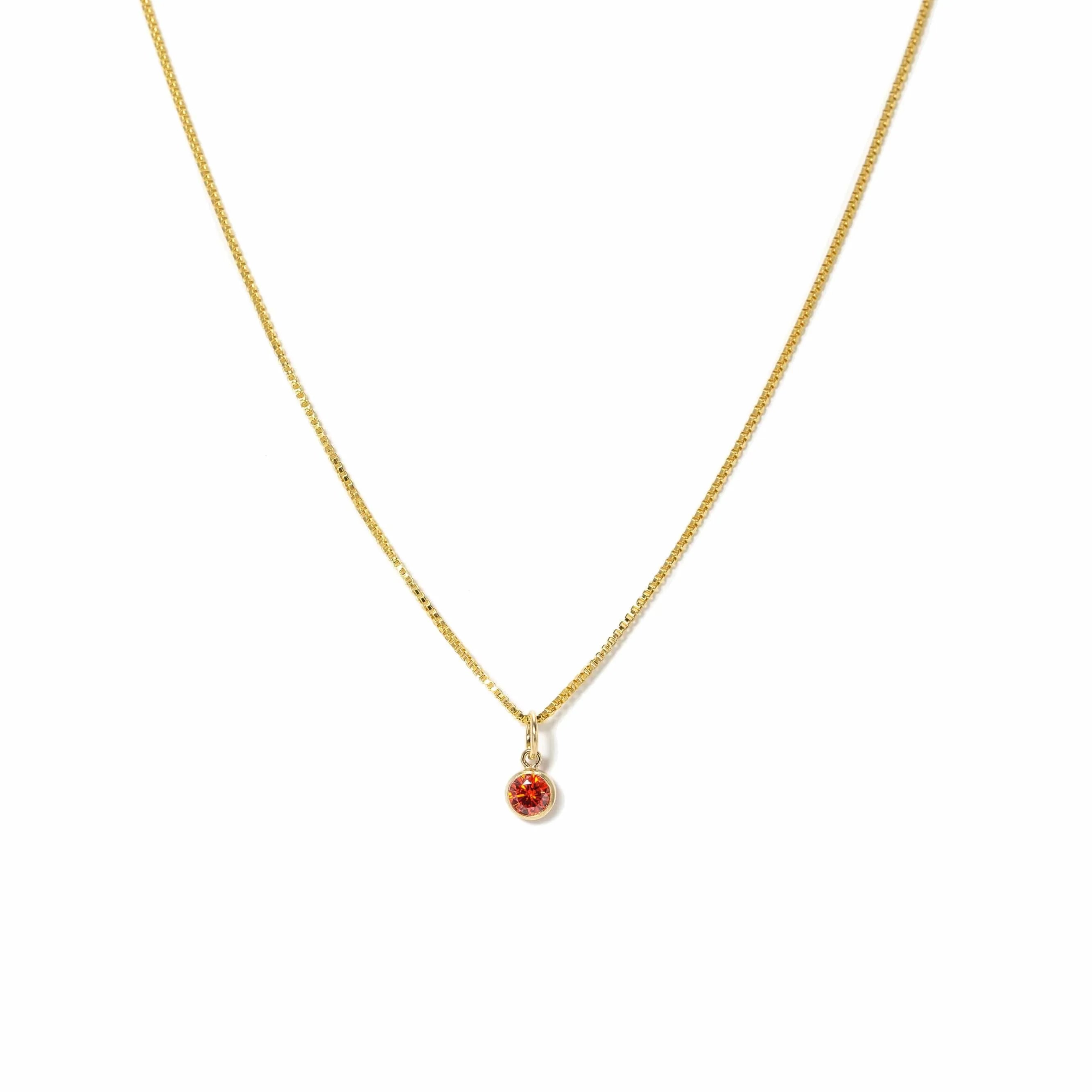 July Birthstone Gold-Filled Necklace