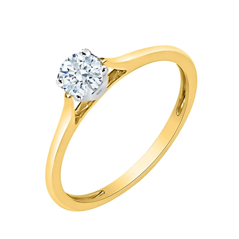 KATARINA Diamond Solitaire Engagement Ring (1/3 cttw)