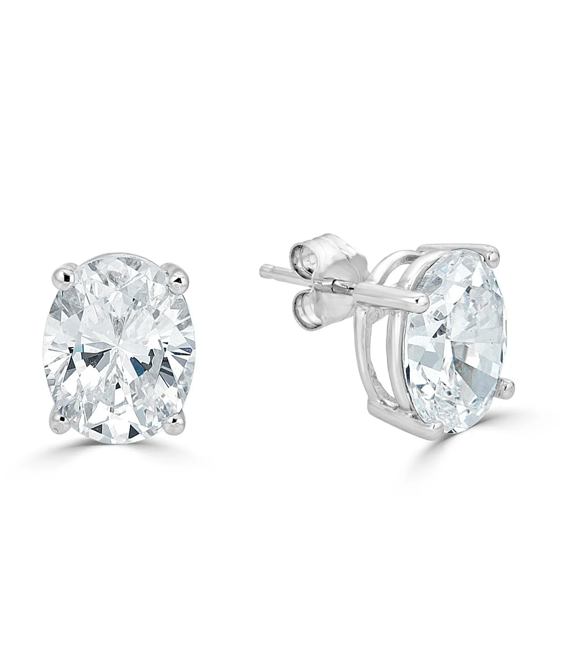 Liz Oval Stud Earrings